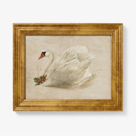 Studio McGee Gold-Framed Swan Art - Picture 2 of 2